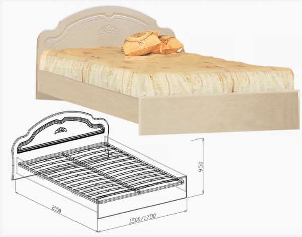 Кровать валенсия 160х200 сборка